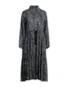 Connor & Blake Woman Midi Dress Grey Size M Viscose In Grey