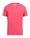 Bluemint Man T-shirt Fuchsia Size Xl Cotton In Pink