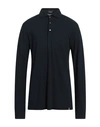 Drumohr Man Polo Shirt Midnight Blue Size Xxl Cotton