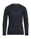 Peter Hadley Man Sweater Midnight Blue Size Xxl Acrylic, Cotton, Polyester, Wool