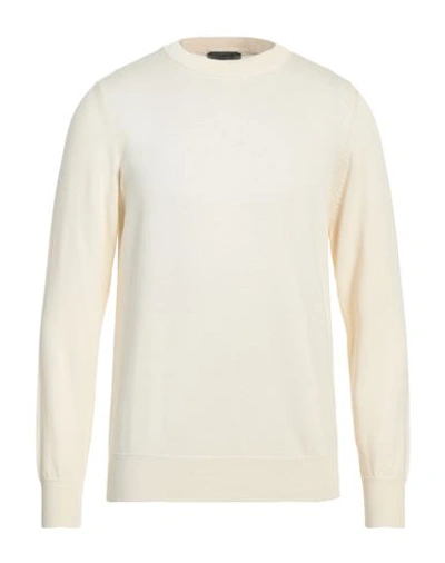 +39 Masq Man Sweater White Size 38 Polyamide, Acrylic, Wool