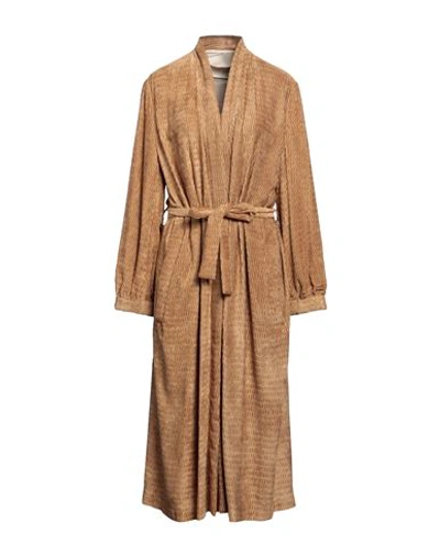 Momoní Woman Overcoat Camel Size 10 Viscose In Beige