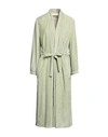 Momoní Woman Overcoat & Trench Coat Light Green Size 6 Viscose