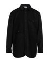 HAN KJOBENHAVN HAN KJØBENHAVN MAN SHIRT BLACK SIZE 42 POLYESTER, ACRYLIC, VIRGIN WOOL