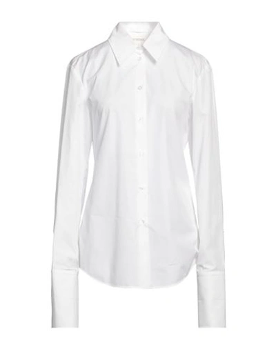Sportmax Woman Shirt White Size 12 Cotton