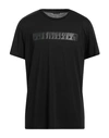 Patrizia Pepe Man T-shirt Black Size S Lyocell, Cotton