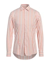 Grey Daniele Alessandrini Man Shirt Pastel Pink Size Xxl Cotton, Polyamide, Elastane