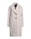 Pinko Notched Lapels Single-breasted Coat In Off White