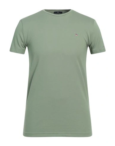 Gant Man T-shirt Sage Green Size 3xl Cotton