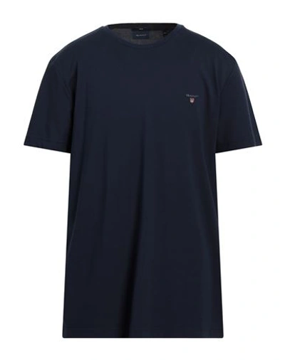 Gant Man T-shirt Navy Blue Size Xxl Cotton