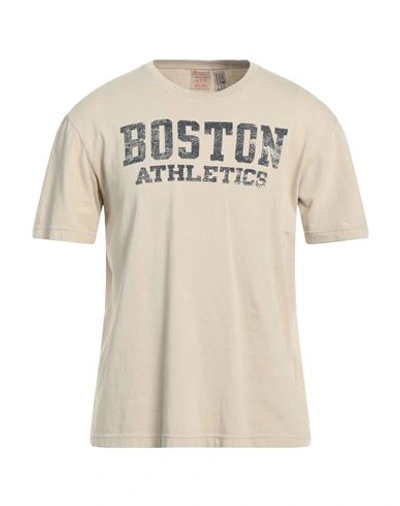 Champion Man T-shirt Beige Size Xxl Cotton