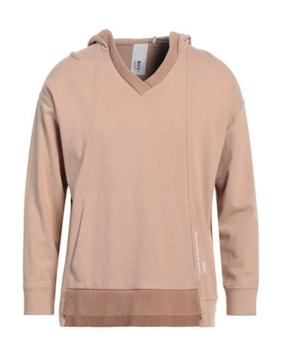 Noumeno Concept Man Sweatshirt Light Brown Size M Cotton In Beige