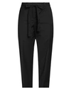 Via Masini 80 Woman Pants Black Size 10 Cotton, Elastane In Black