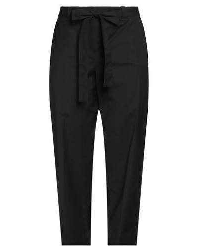 Via Masini 80 Woman Pants Black Size 10 Cotton, Elastane