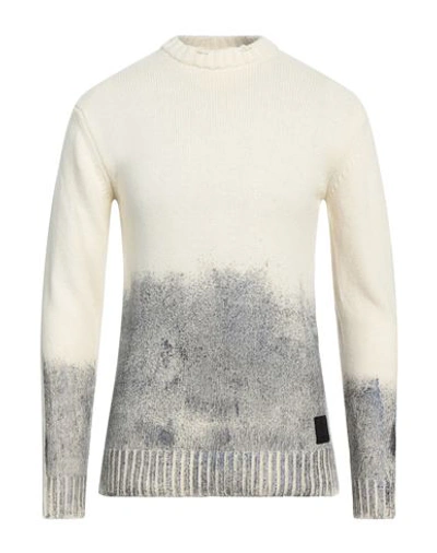 Ungaro Man Sweater Ivory Size L Wool, Polyamide In White