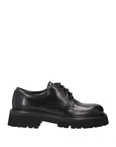 John Galliano Man Lace-up Shoes Black Size 12 Soft Leather