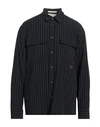 Paolo Pecora Man Shirt Midnight Blue Size 15 ¾ Cotton, Elastane In Navy Blue