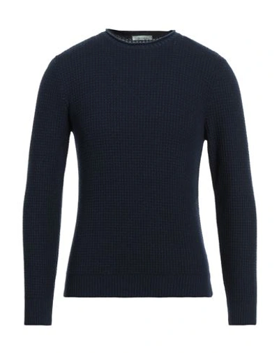 Block23 Man Sweater Midnight Blue Size S Cotton In Navy Blue