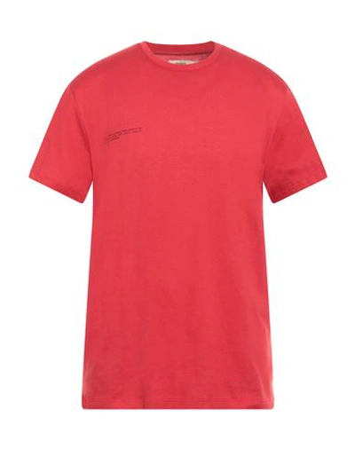Pangaia Man T-shirt Red Size S Organic Cotton, Seacell