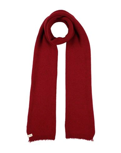 Henry Christ Woman Scarf Burgundy Size - Merino Wool, Cashmere In Red