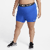 Nike Women's  Pro 365 5" Shorts (plus Size) In Blue