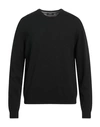 Alpha Studio Man Sweater Black Size Xxl Viscose, Nylon, Wool, Cashmere, Polyester In Black
