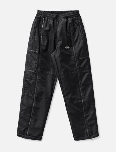 Unknown Nylon Tech Zip Pants In Black