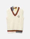 Moncler Genius X Palm Angels Neutral V-neck Wool Vest