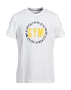 Bikkembergs Man T-shirt White Size S Cotton, Elastane In White