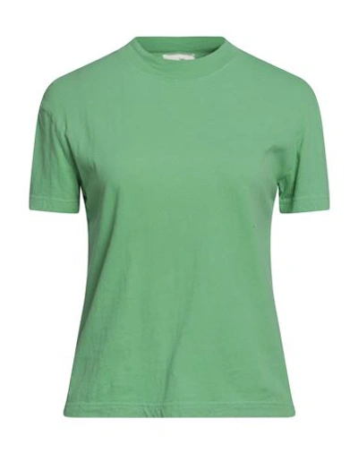 American Vintage Woman T-shirt Light Green Size L Cotton