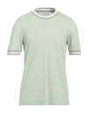 Gran Sasso Man T-shirt Green Size 40 Cotton