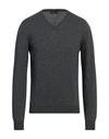 Heritage Man Sweater Lead Size 38 Polyamide, Wool, Viscose, Cashmere In Grey