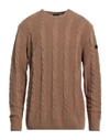 Armata Di Mare Man Sweater Camel Size 46 Polyamide, Wool, Viscose, Cashmere In Beige