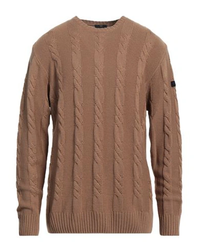 Armata Di Mare Man Sweater Camel Size 46 Polyamide, Wool, Viscose, Cashmere In Beige