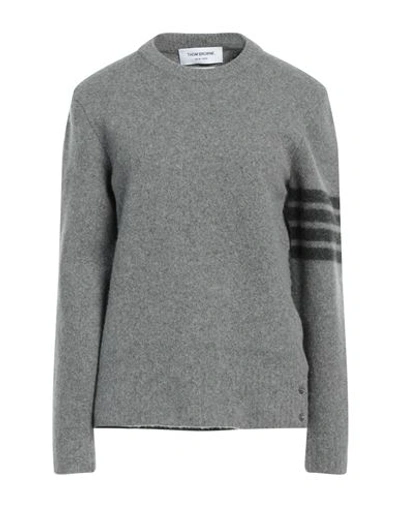 Thom Browne Woman Sweater Grey Size 6 Lambswool, Cashmere
