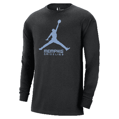Jordan Men's Memphis Grizzlies Essential  Nba Long-sleeve T-shirt In Black