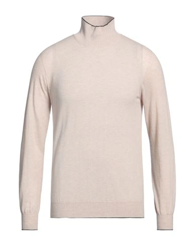 Aion Man Turtleneck Beige Size 38 Virgin Wool