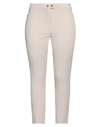 Seductive Woman Pants Beige Size 12 Cotton, Elastane