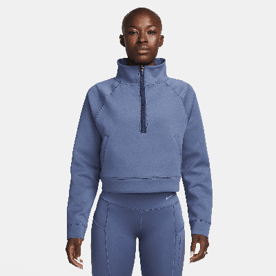 Nike Women's  Pro Se Dri-fit 1/2-zip Top In Blue