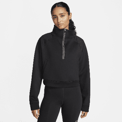 Nike Women's  Pro Se Dri-fit 1/2-zip Top In Black