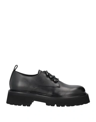 John Galliano Man Lace-up Shoes Black Size 13 Soft Leather
