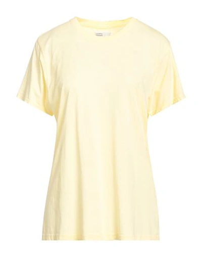 Colorful Standard Woman T-shirt Light Yellow Size Xl Organic Cotton In Yellow