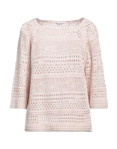 Amina Rubinacci Woman Sweater Light Pink Size 10 Cotton