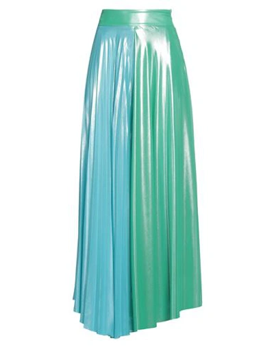 Siste's Woman Maxi Skirt Sky Blue Size M Polyester