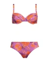 Vacanze Italiane Woman Bikini Orange Size 12 Polyamide, Elastane