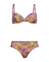 Vacanze Italiane Woman Bikini Light Purple Size 14 Polyamide, Elastane In Yellow