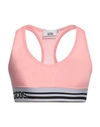 Gcds Woman Top Pink Size M Cotton, Polyester