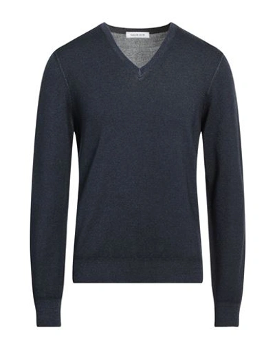 Tailor Club Man Sweater Midnight Blue Size 38 Virgin Wool
