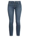 Ag Woman Denim Pants Blue Size 28 Cotton, Polyester, Elastane In Blue