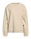 Nanushka Woman Sweatshirt Beige Size S Recycled Cotton, Organic Cotton